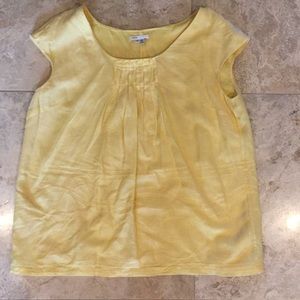 Vince short sleeve cotton blend top